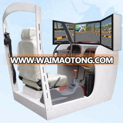 city car driving simulator machine with 3 screens